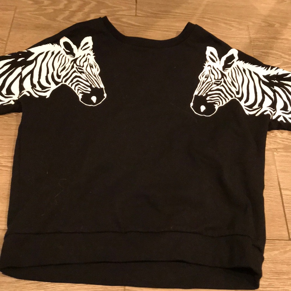 Zebra Sleeve Crewneck